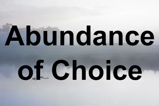 Abundance of Choice