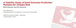 A viability study of joint-outcome prediction markets for climate risk