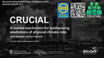 A market mechanism for synthesizing predictions of physical climate risks