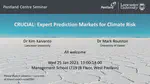 Expert Prediction Markets for Climate Risk